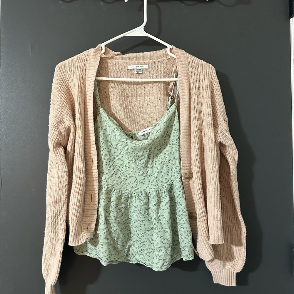Women's Beige Cardigan Sweater